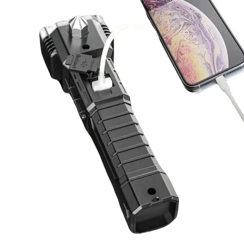 

Car Safety Hammer Flashlight Escape Window Breaker With Seatbelt Cutter All-in-1 Automotive Escape Tools With Mobile Power LED