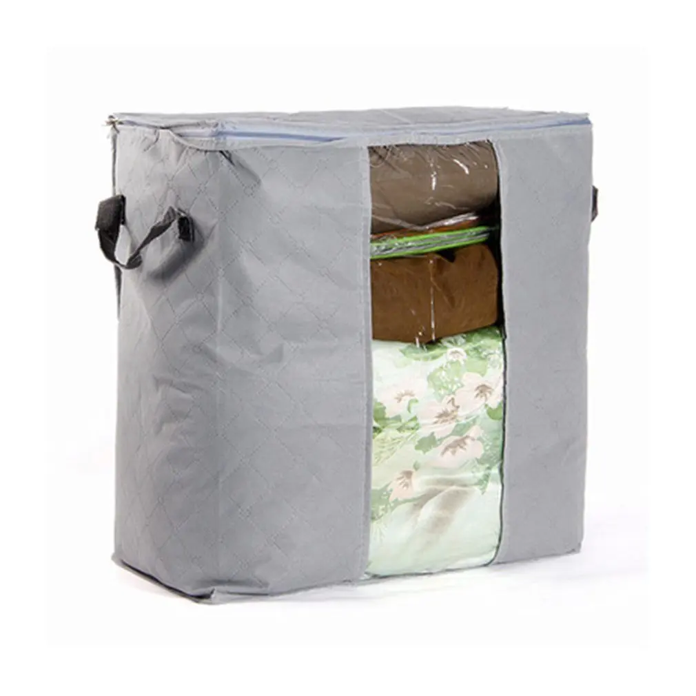 

Clothes Storage Bag Organizer Folding Large Size Non-woven Fabric Portable bag Home Closet Organizer For Pillow Quilt