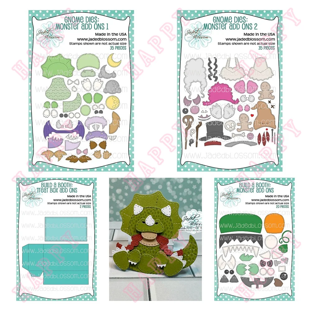 

New Monster Build a Booth Gnome Metal Cutting Dies DIY Scrapbooking Envelope Greeting Card Album Decorative Embossing Handcraft