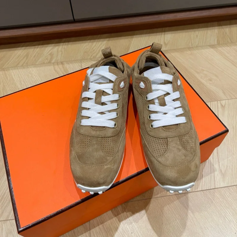 Нишевые туфли Meila De Retro Dexin со удобной спинкой эластичные и перфорированные