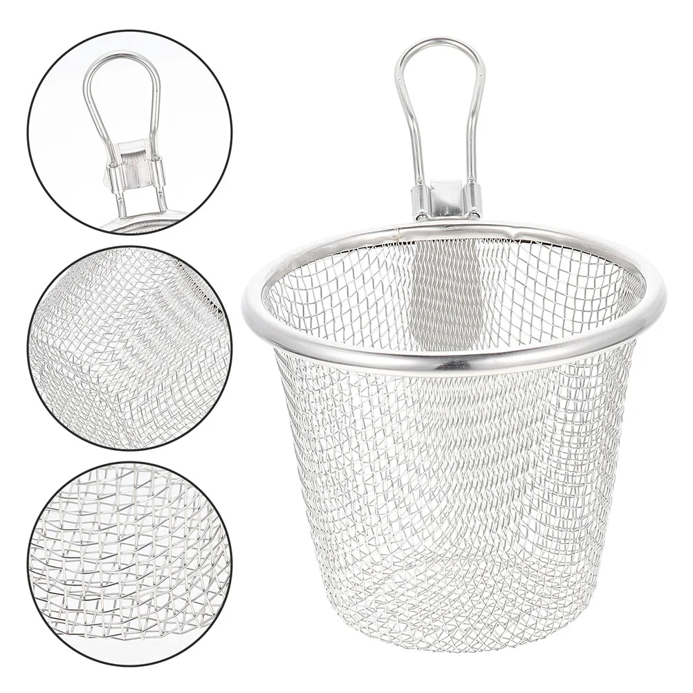 

Stainless Steel Colander Baskets Strainer Food Noodle Strainers Kitchen Filter Spoons Frying Pasta Colanders Home Essentials