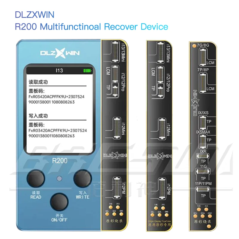 

DL R200 Multifunctional Recovery Device for IPhone 7P 8 XS 11 12 13 Pro Max True Tone Recovery Original Color Restoration tools