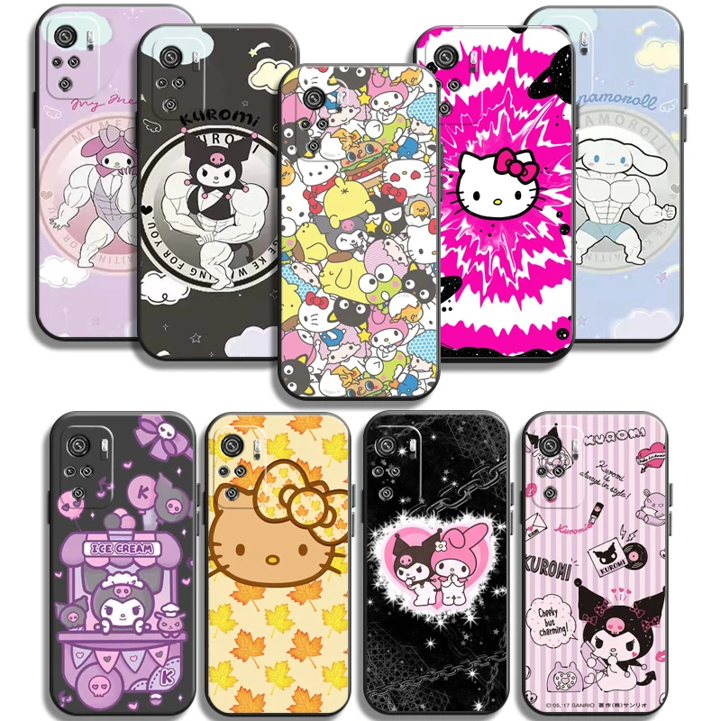 

TAKARA TOMY Hello Kitty Phone Cases For Xiaomi Redmi 7 7A 9 9A 9T 8A 8 2021 7 8 Pro Note 8 9 Note 9T Soft TPU Funda Coque