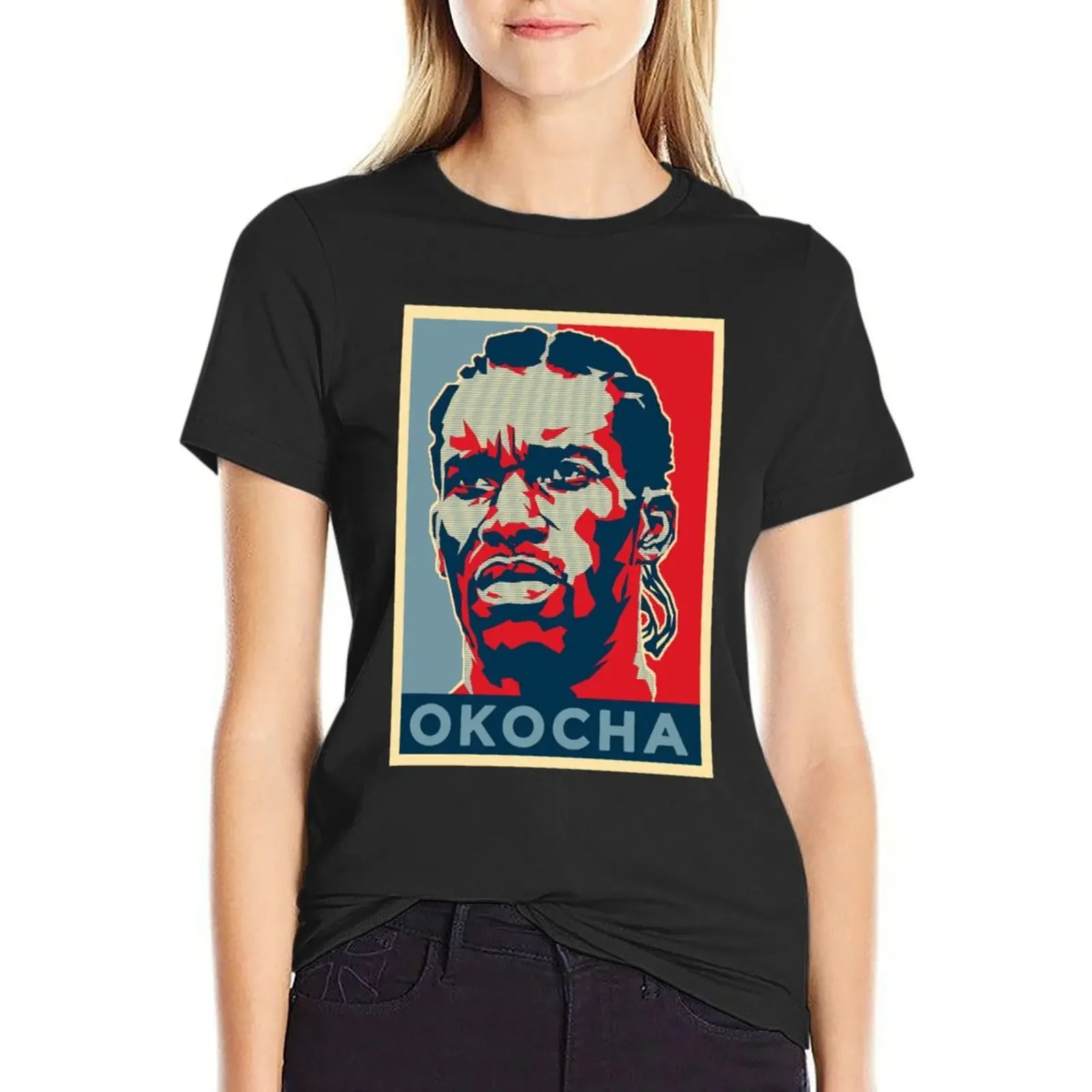 Jayjay Okocha T-shirt summer top clothes t-shirts for Women loose fit
