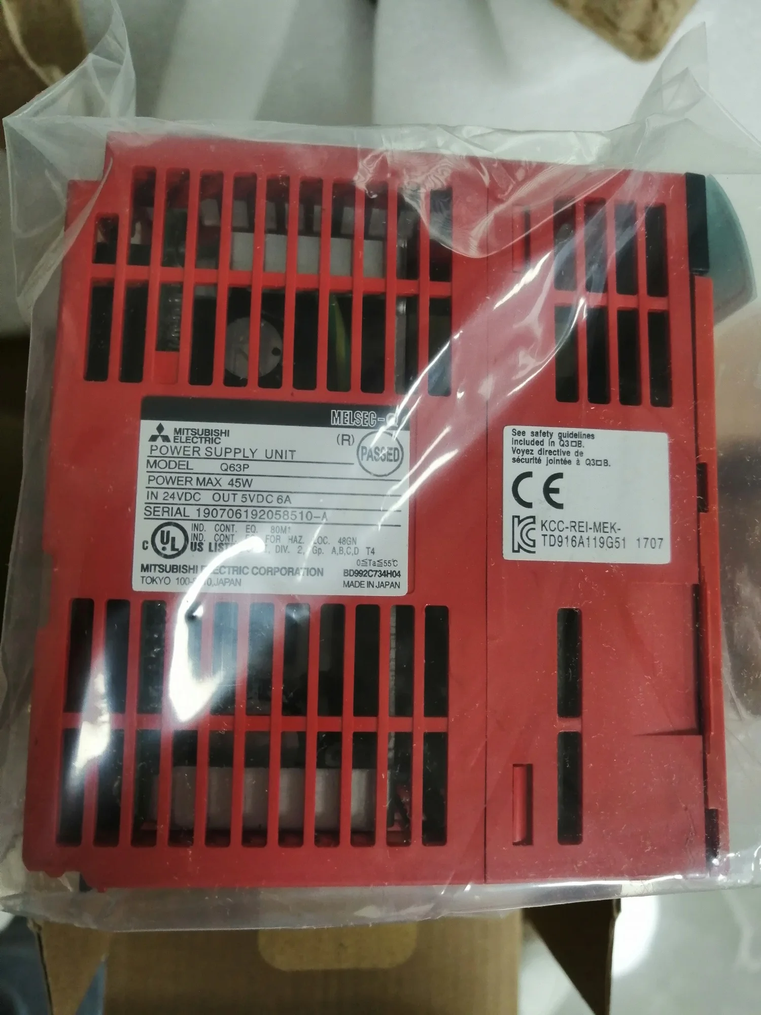 

Mitsubishi Q Series Q61P Q61P-A1 Q61P-A2 Q62P Q63P Q64P Q64PN Q64RP Serial Communication Power Module PLC Controller Brand New
