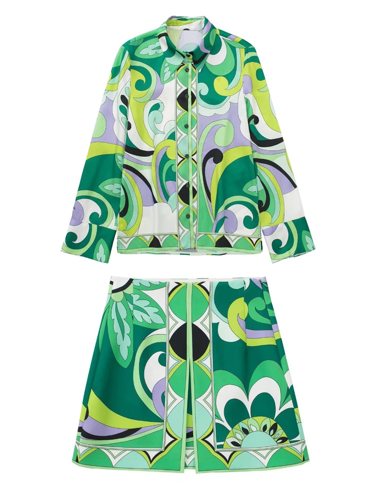 TRAF Print Bermuda Shorts Women Summer High Waist Shorts Woman Fashion Streetwear Short Pants Women Beach Casual Shorts Female