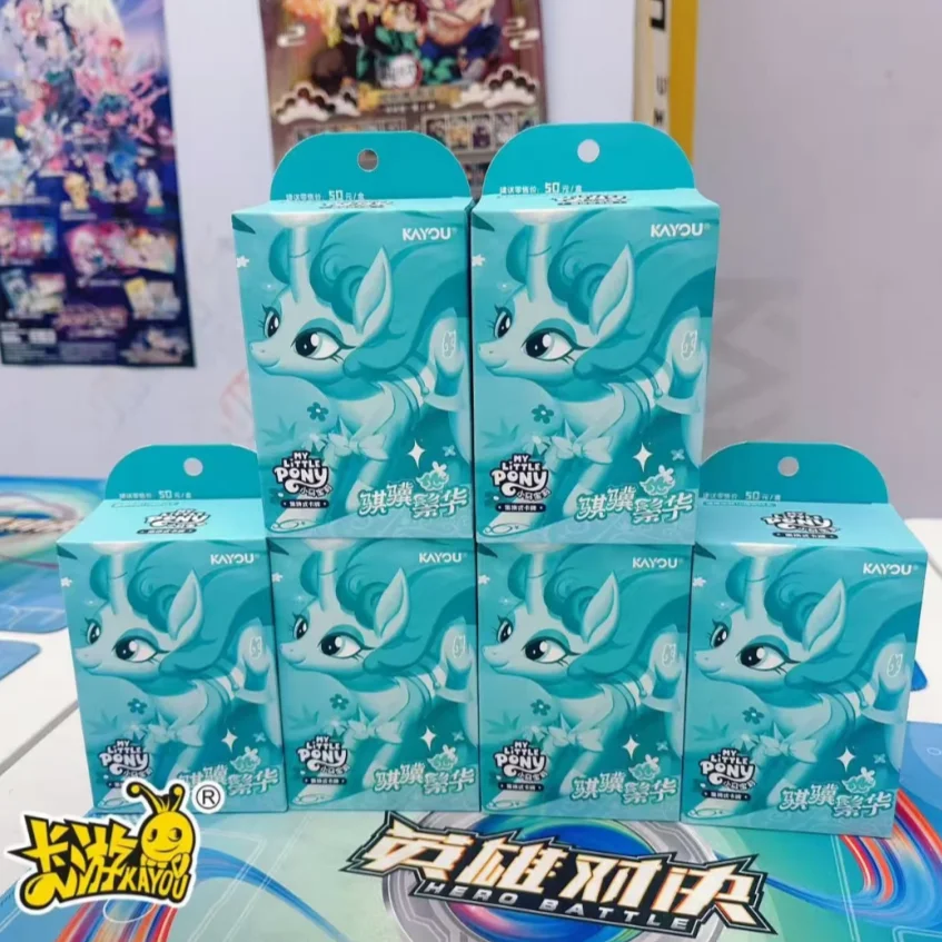 Фото Оригинальный набор коллекционных карточек KAYOU My Little Pony TCG: Персонаж аниме Мистмейн, подарочная коробка Qiji Zonghua, коллекционные периферийные карты №1