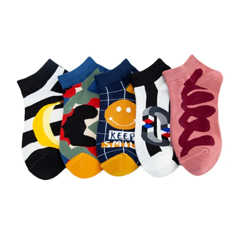 

Spring and summer new ship socks fashion trend socks colorful casual fashion men's trend women's socks
