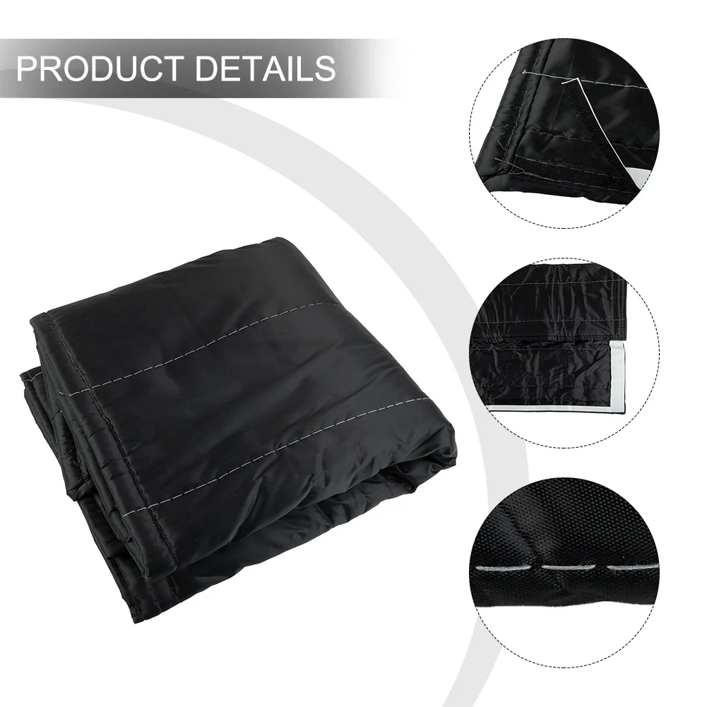 

Fireproof Fiber Blanket Fire Furnace Blocking Blanket Foldable 1 Pc Black39*32in/45*34in/51*39in Fire Blanket Durable