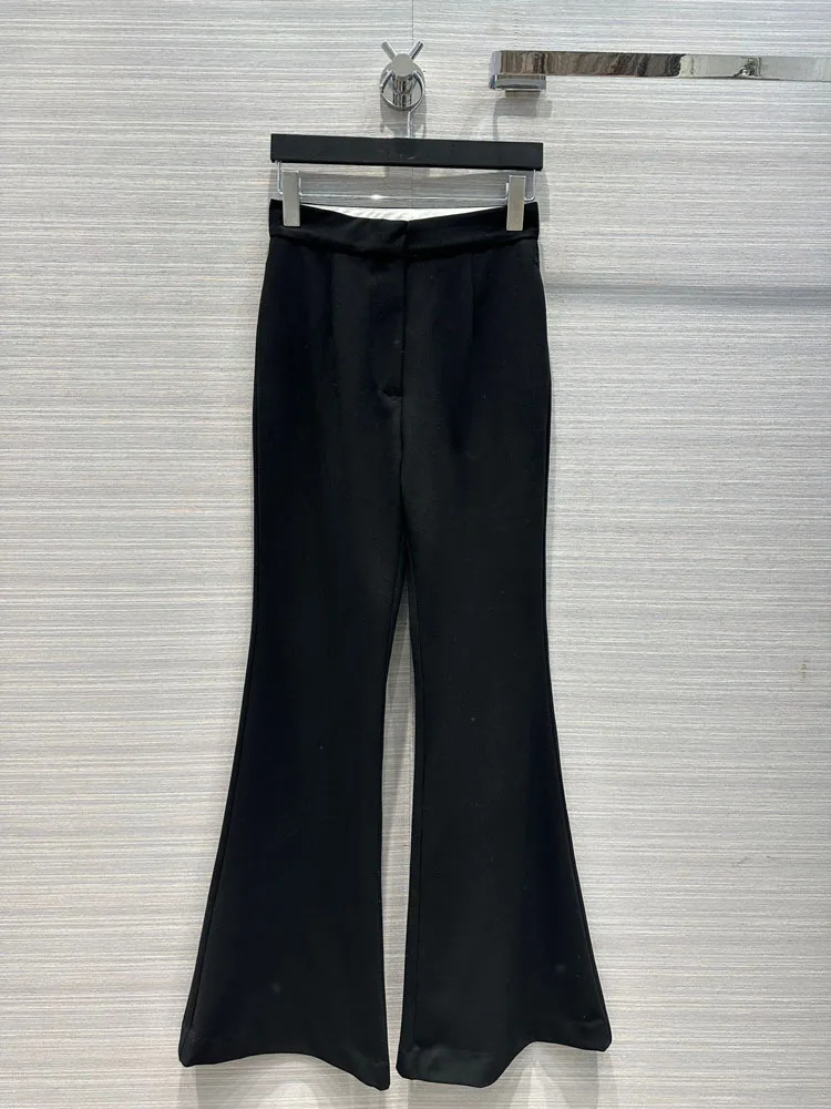 

High-quality Long Pants Women's Fashionable High-waisted Slim Casual Flared Trousers