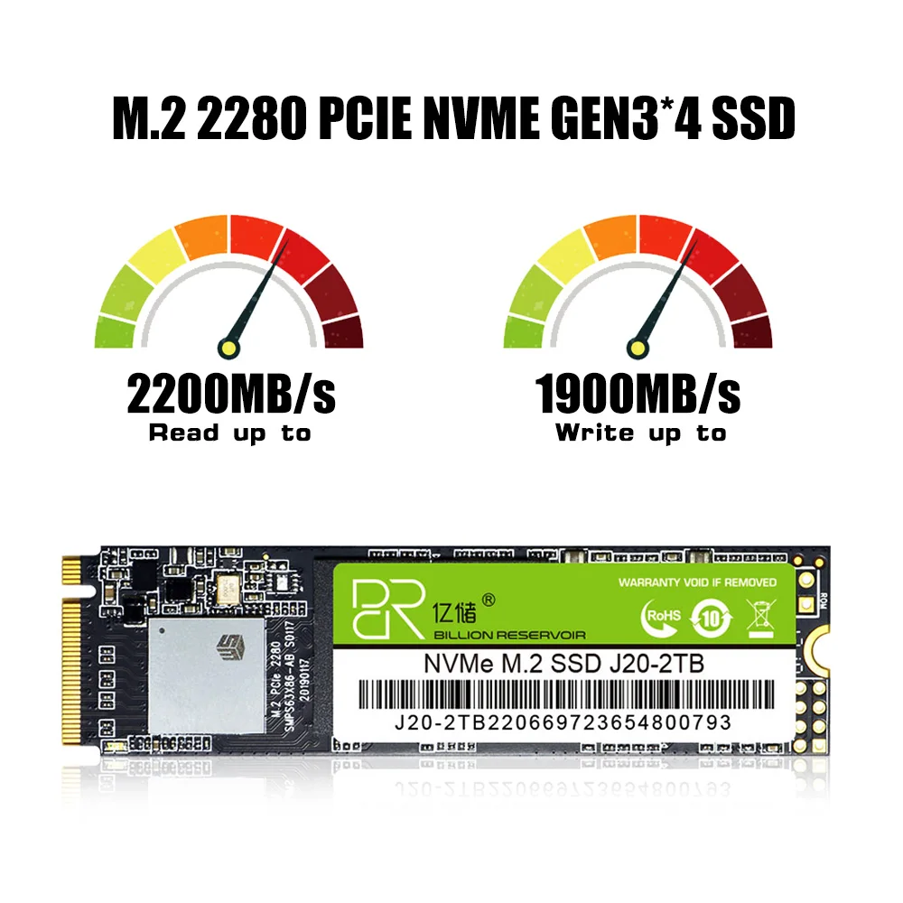 Твердотельный накопитель BR M.2 SSD PCIe NVME 1 ТБ 128 ГБ 256 512 2280 внутренний жесткий диск HDD