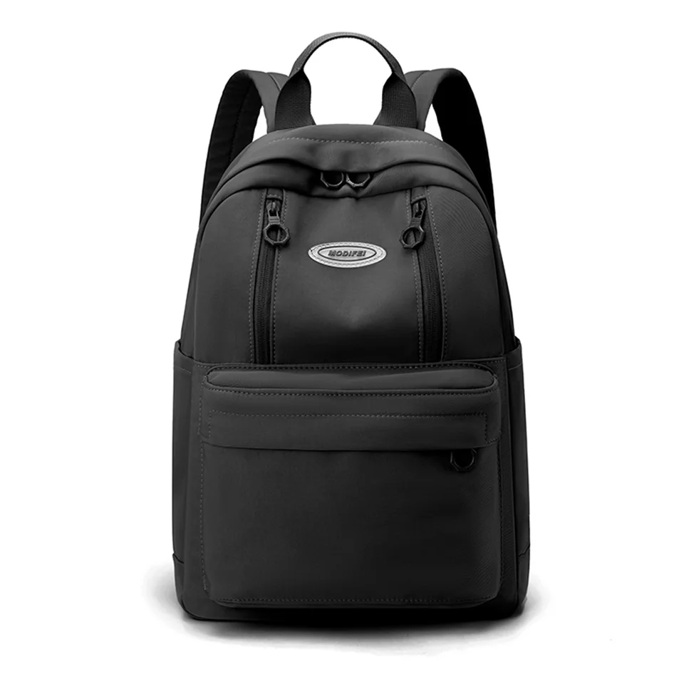 Fashion Woman Backpack Waterproof Nylon Soft Handle Solid Multi-pocket Travel Zipper Shoulder Backpack School Bag