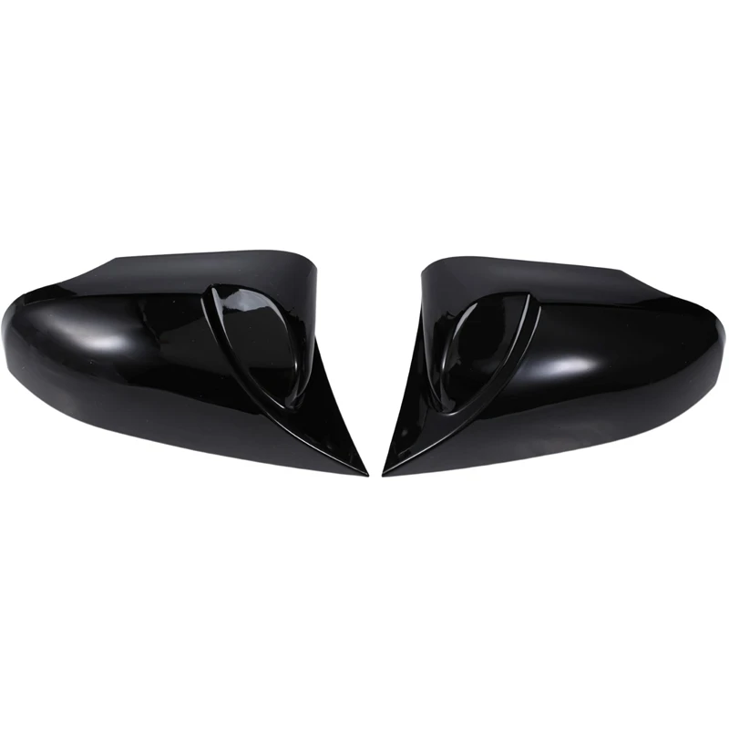 

1 пара автомобильных аксессуаров, яркая черная задняя зеркальная крышка, зеркальная крышка, чехол, наклейка на крышку корпуса для Toyota Yaris ...