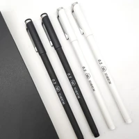 12pcs office 0 2mm fine nib gel pens white black finance pens for writing office school supplies 0 2 thin line pen stationery
