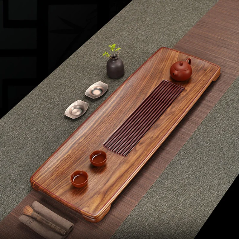 

Деревянные кунг-фу чайные подносы стол Роскошный Pu Erh китайские чайные подносы дренажные винтажные квадратные тройники Tablett офисные аксессуары WK50TT