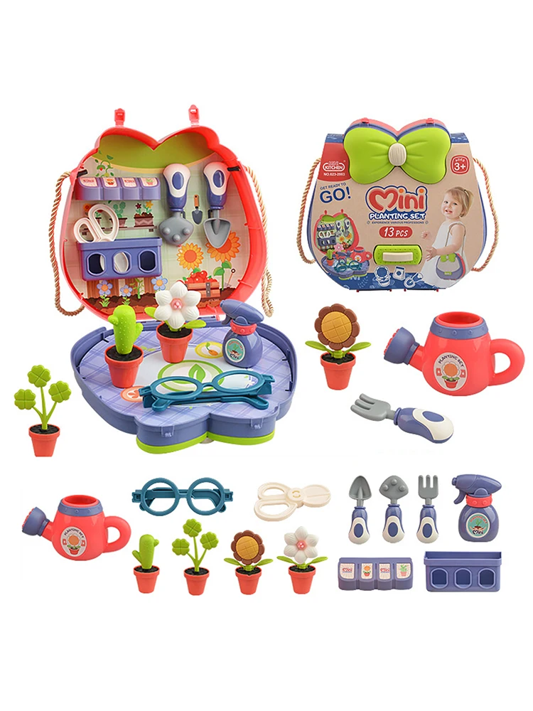 

Garden Set For Kids Toddlers Colorful Gardening Tools Kits Pretend Play Toys Fun Outdoor Indoor Gardening Toys Stem Gift