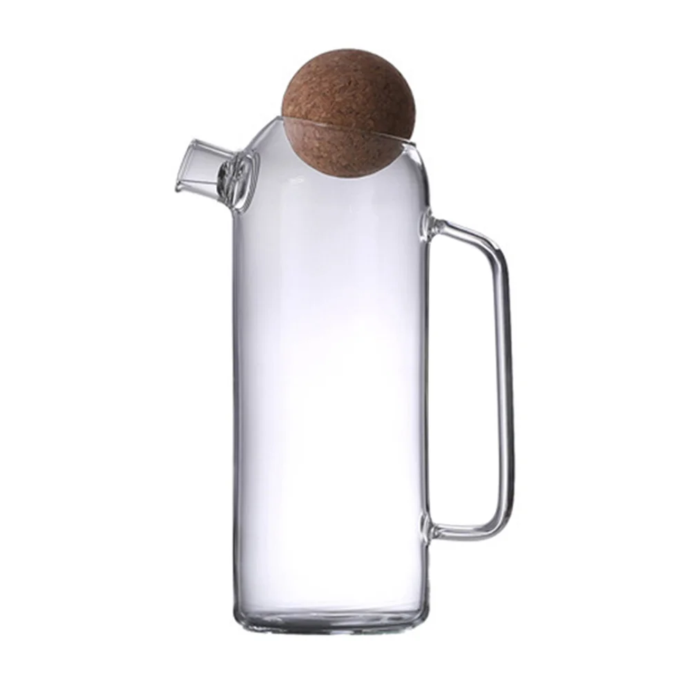 

Iced Tea Pitcher Glass Tea Kettle Cork Glass Tea Pot Hot Cold Water Jug Glass Tea Kettle Hot Cold Water Carafe for Home