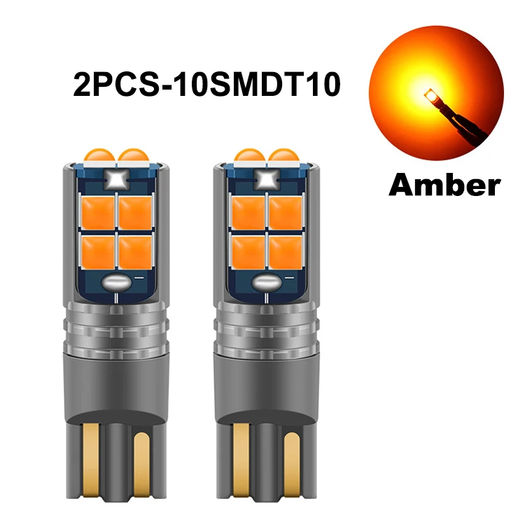 

ANMINGPU 2X T10 LED W5W LED Canbus 3030 10SMD 194 168 светодиодный свет интерьера автомобиля W5W светодиодные лампы для чтения автомобиля клин клиренс свет 12V