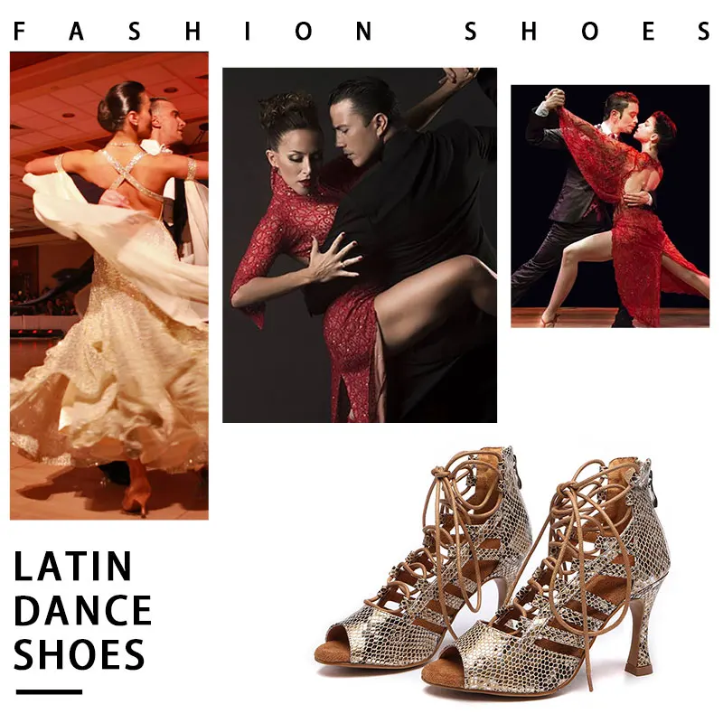 SWDZM Women High Quality Latin Dance Booties Suede Sole Tango/Sasa Dancing shoes sexy high-heeled Jazz dance Boots Ladies