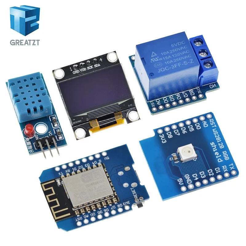Фото WeMos D1 Mini ESP8266 ESP-12F Плата разработки Wi-Fi с CH340G USB Lua NodeMCU IOT 3,3 В, разъем для проектов IoT №3