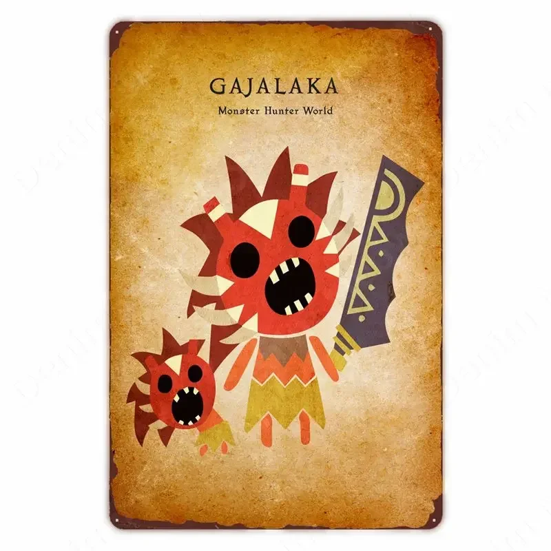 Металлическая вывеска Denim Meow Barroth Gajalaka