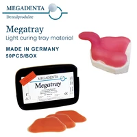 Megatray Dental LC Tray Material Plate Base Light Cure Mold Resin Megadenta Individual Custom Dentistry Lab Technician Products