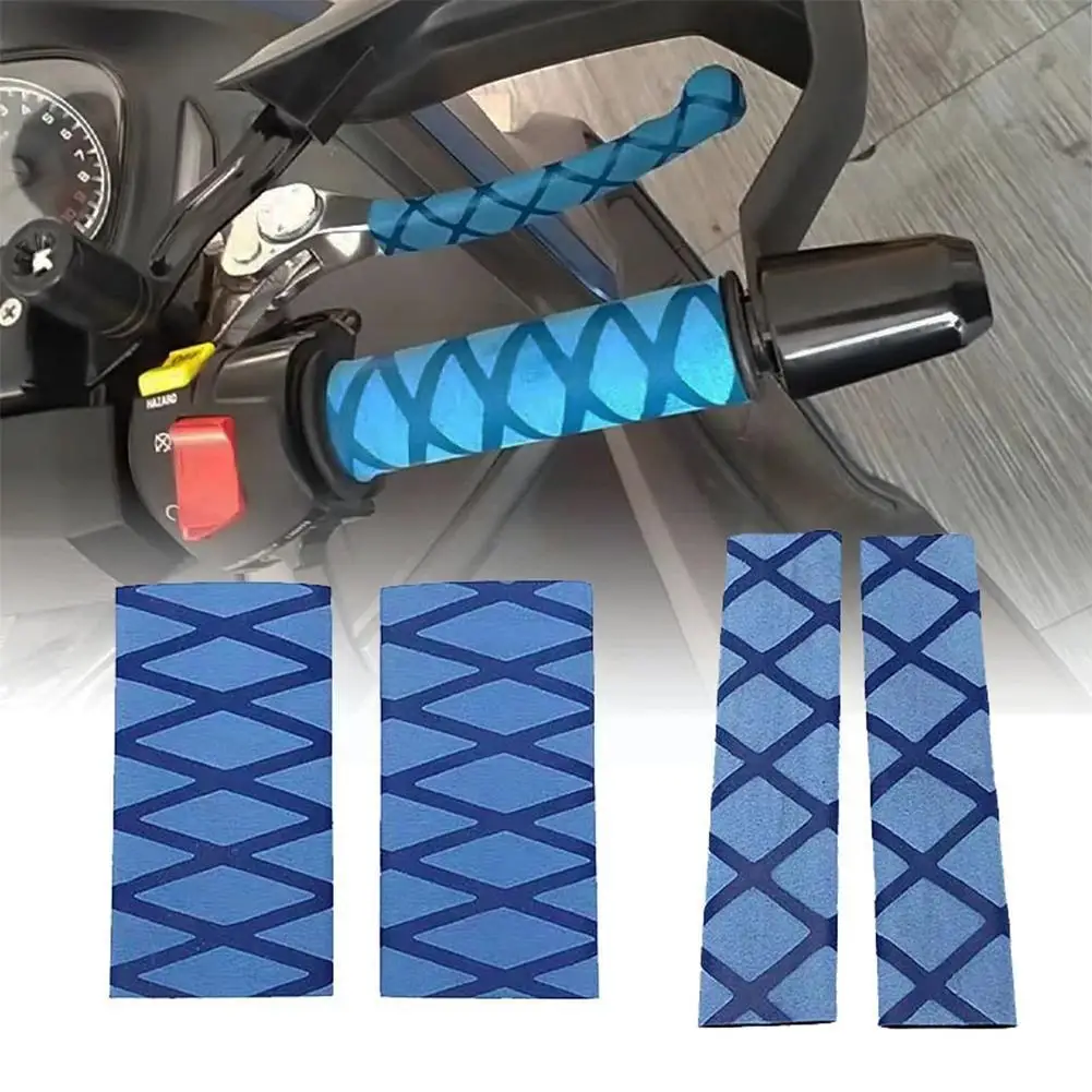 

1 Pair Motorcycle Universal Modified Heat Shrinkable Handle Grip Anti-skid Cover Handle Cover Cover Bar Rubber L0q0