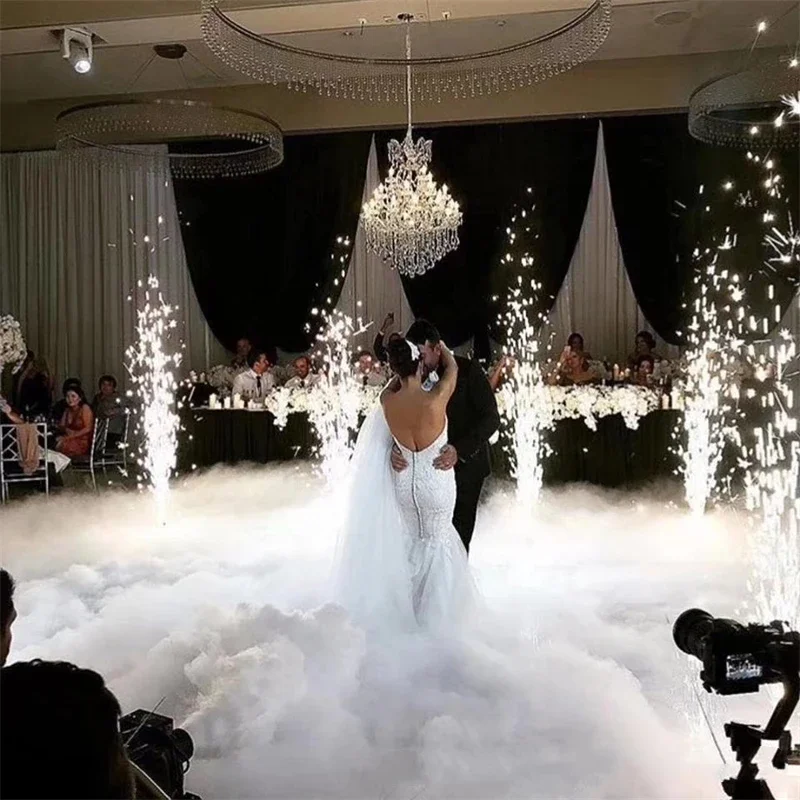 Вращающийся Спарклер с двойной головкой 1300 Вт холодным пламенем вращающийся