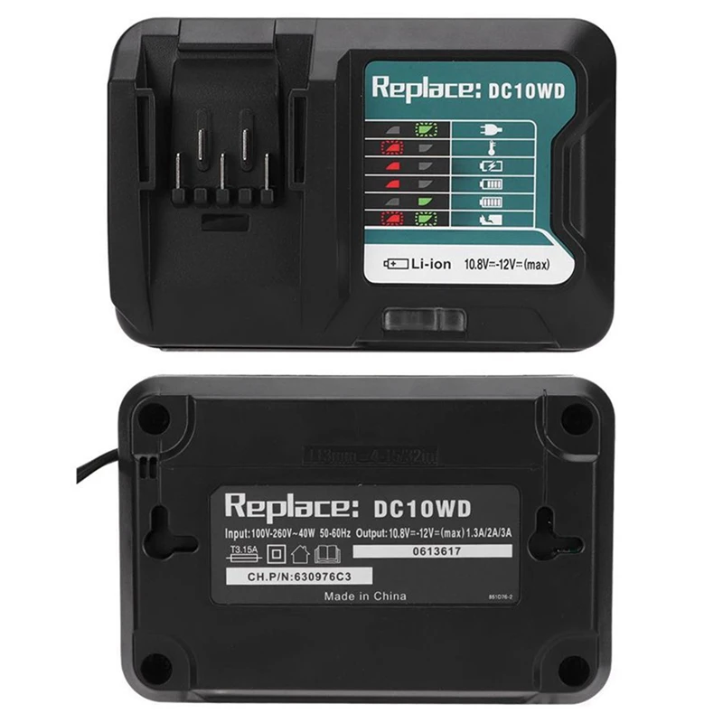 Зарядное устройство DC10WD замена для аккумулятора MAKITA 10 8 В 12 BL1016 BL1040B BL1015B BL1020B BL10DC10SA