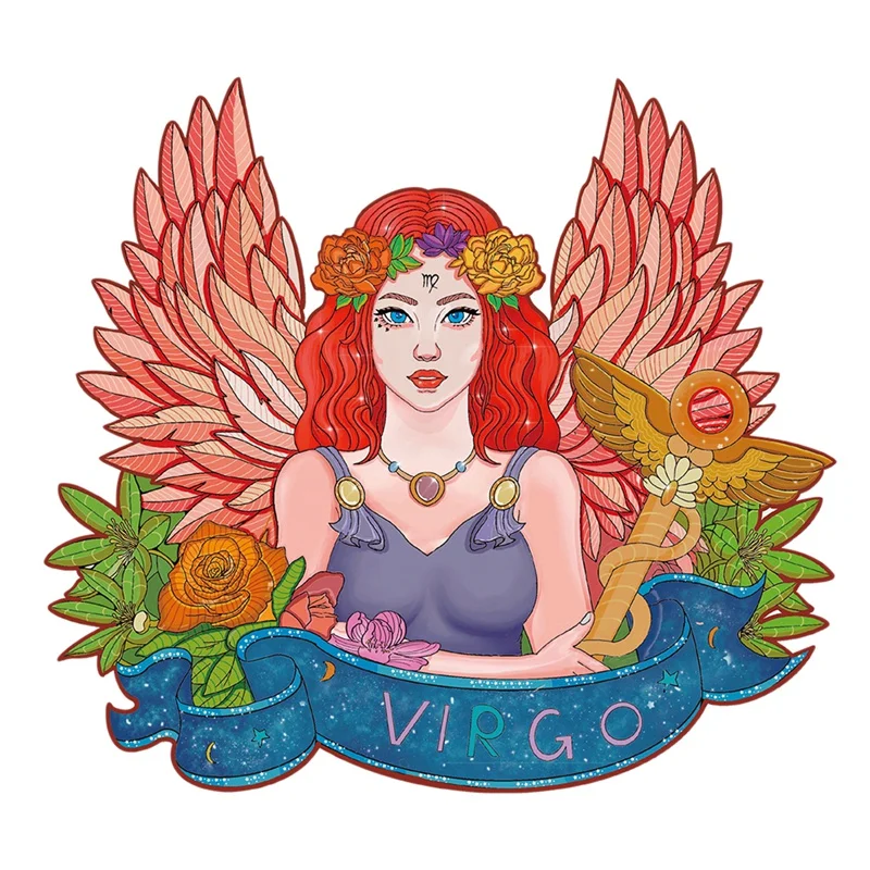 

Декомпрессионная игрушка, деревянная головоломка-пазл, пазл с Девами и двенадцатью созвездиями, пазл для взрослых, креативные развивающие ...