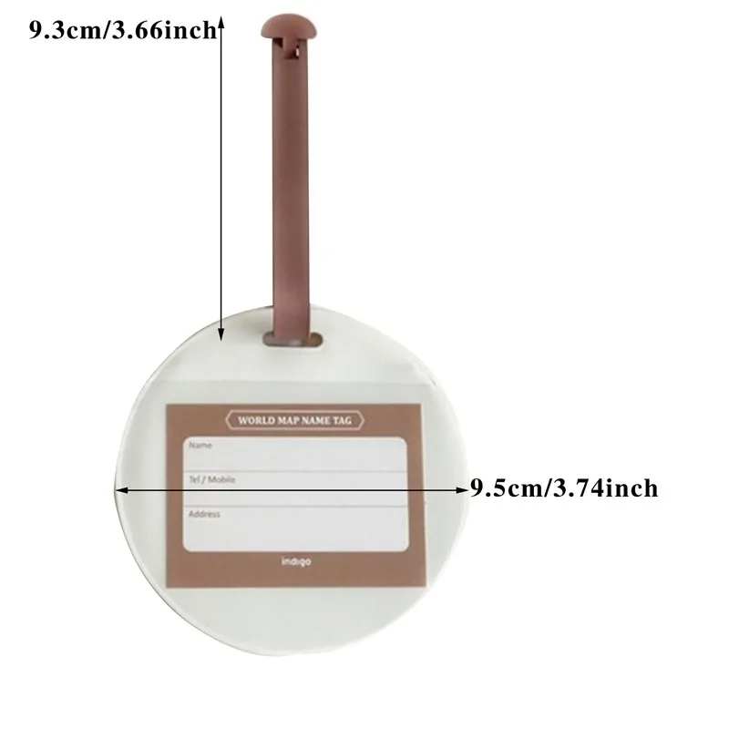2024 модная карта багажная бирка женские дорожные аксессуары силикагель чемодан