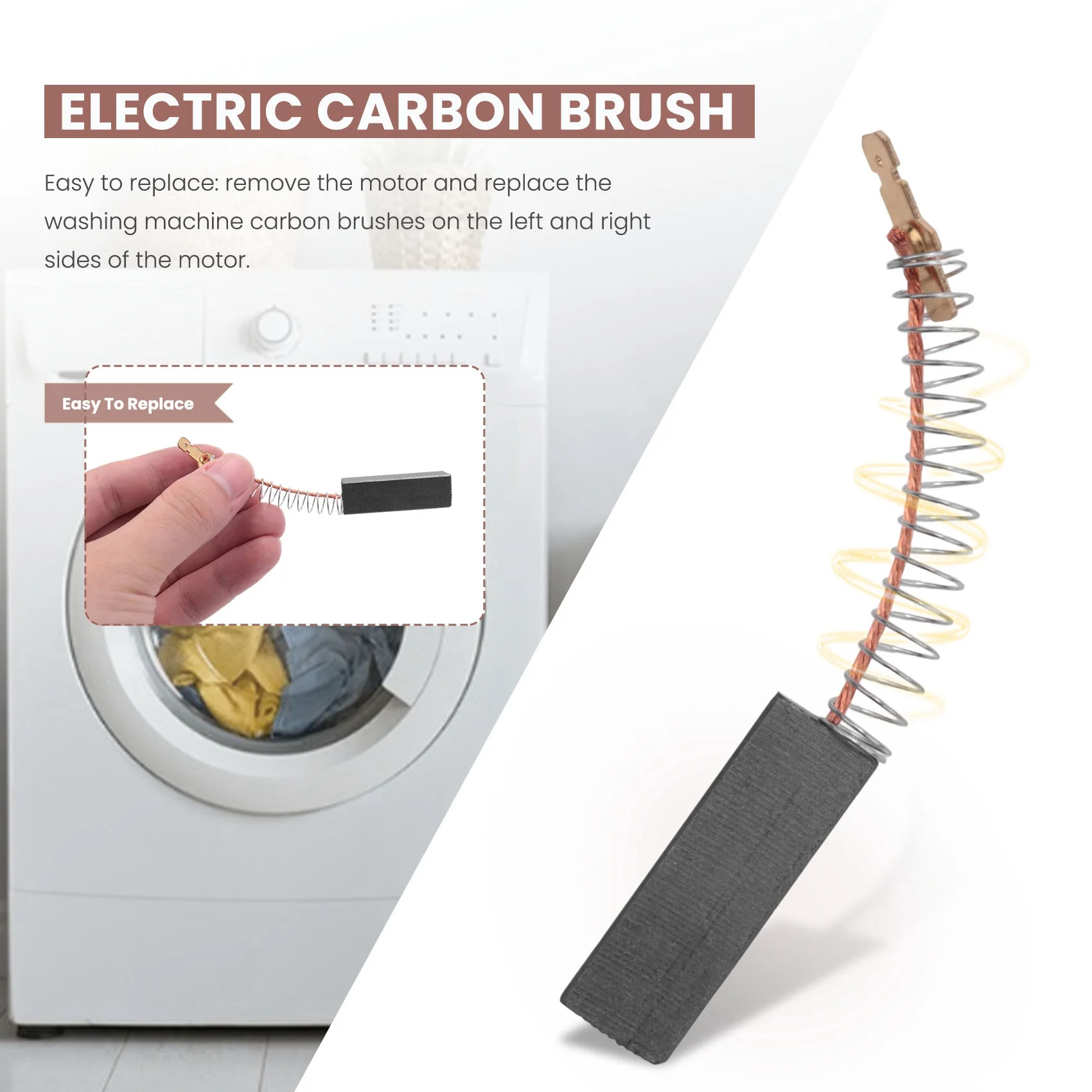 Угольные щетки для стиральной машины 154740 Моторные угольные Bosch Siemens 8 шт.