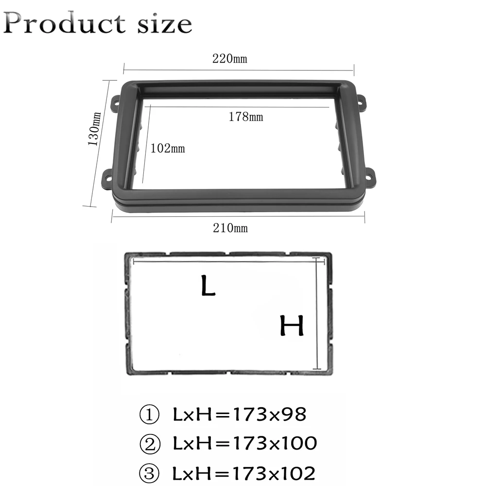 Автомобильный радиоприемник HY Double Din DVD Fascia для Volkswagen Touran Passat Golf Tiguan T5 комплект