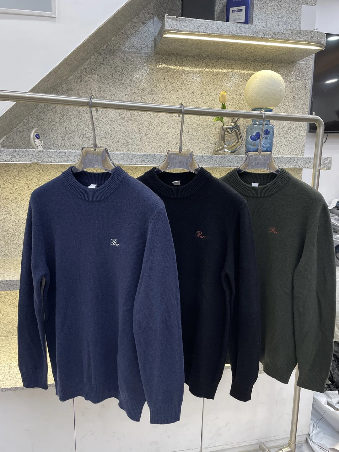 BLLIYOSS Мужская новая основа одинарная одежда с круглым вырезом деловая