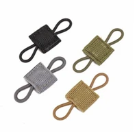 10pcsbag webbing retainers tactical elastic binding buckle lightweight for outdoor camping backpack vest bag