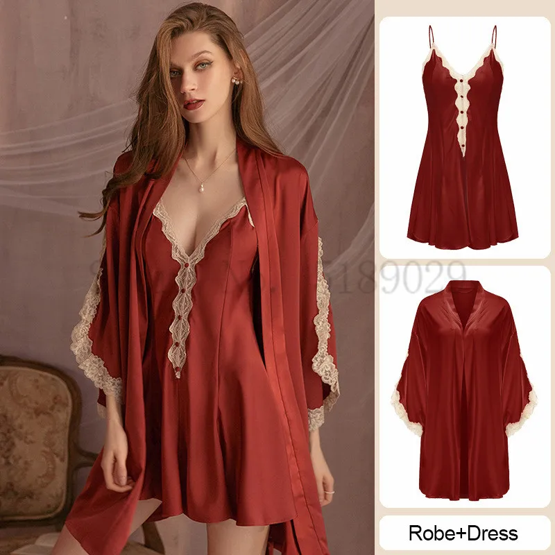 Халат-кимоно в дворцовом стиле пикантная свадебная одежда для невесты и подружки