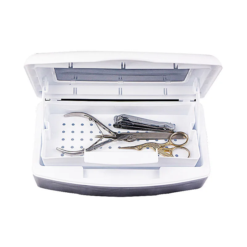 

Nail Art Metal Tools Disinfectant Filter Alcohol Soak Sterilization Box Nail Cleaning Sterilization Box Tray Cleaning Cabinet