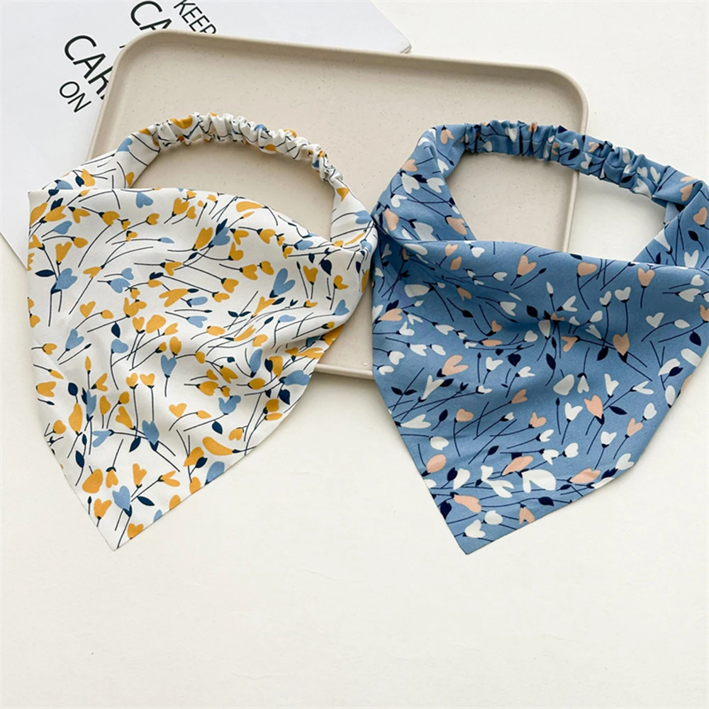 7 шт. винтажная Женская бандана в богемном стиле треугольная Бандана с рисунком