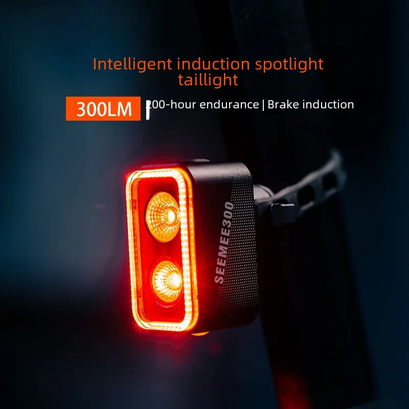 Myjixuan задний фонарь для велосипеда индукционный тормоз предупреждающий ночной