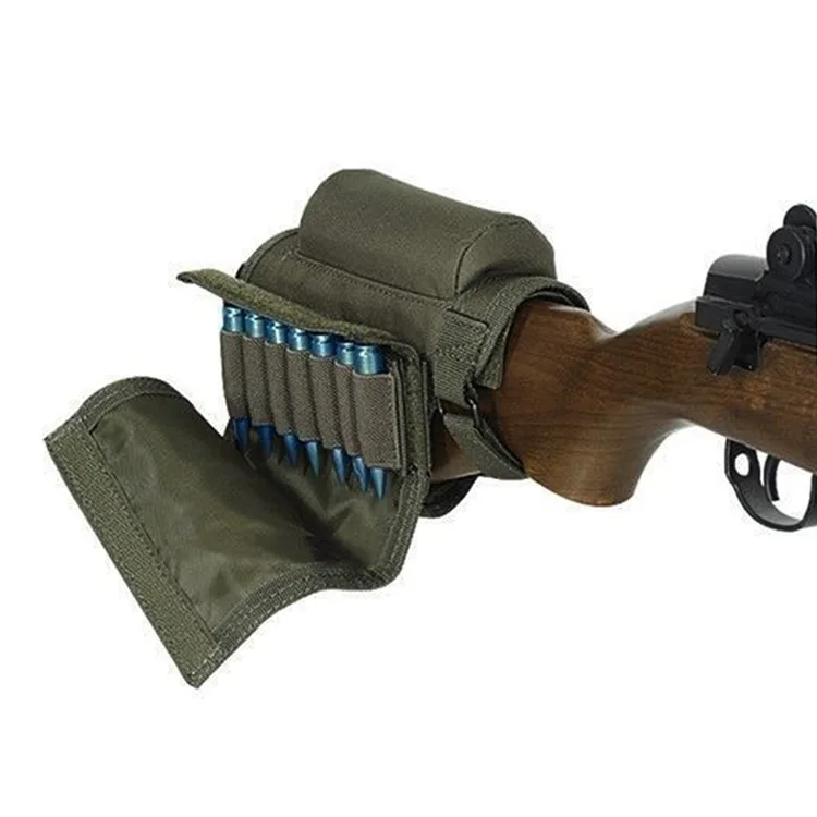

Portable Adjustable Tactical Buttstock Shell Holder Cheek Rest Pouch Holder Pack with Ammo Carrier Case