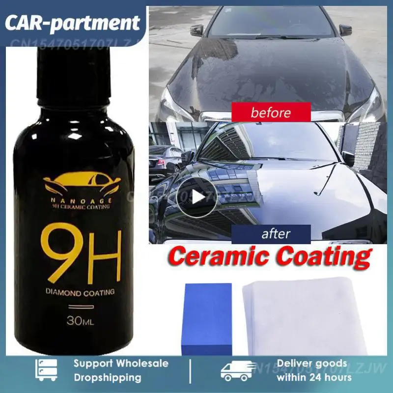 

Возрастное керамическое покрытие премиум-класса, блестящее покрытие 9H, защита покрытия 30 мл, инструмент для ремонта автомобилей, 1 ~ 8 шт.