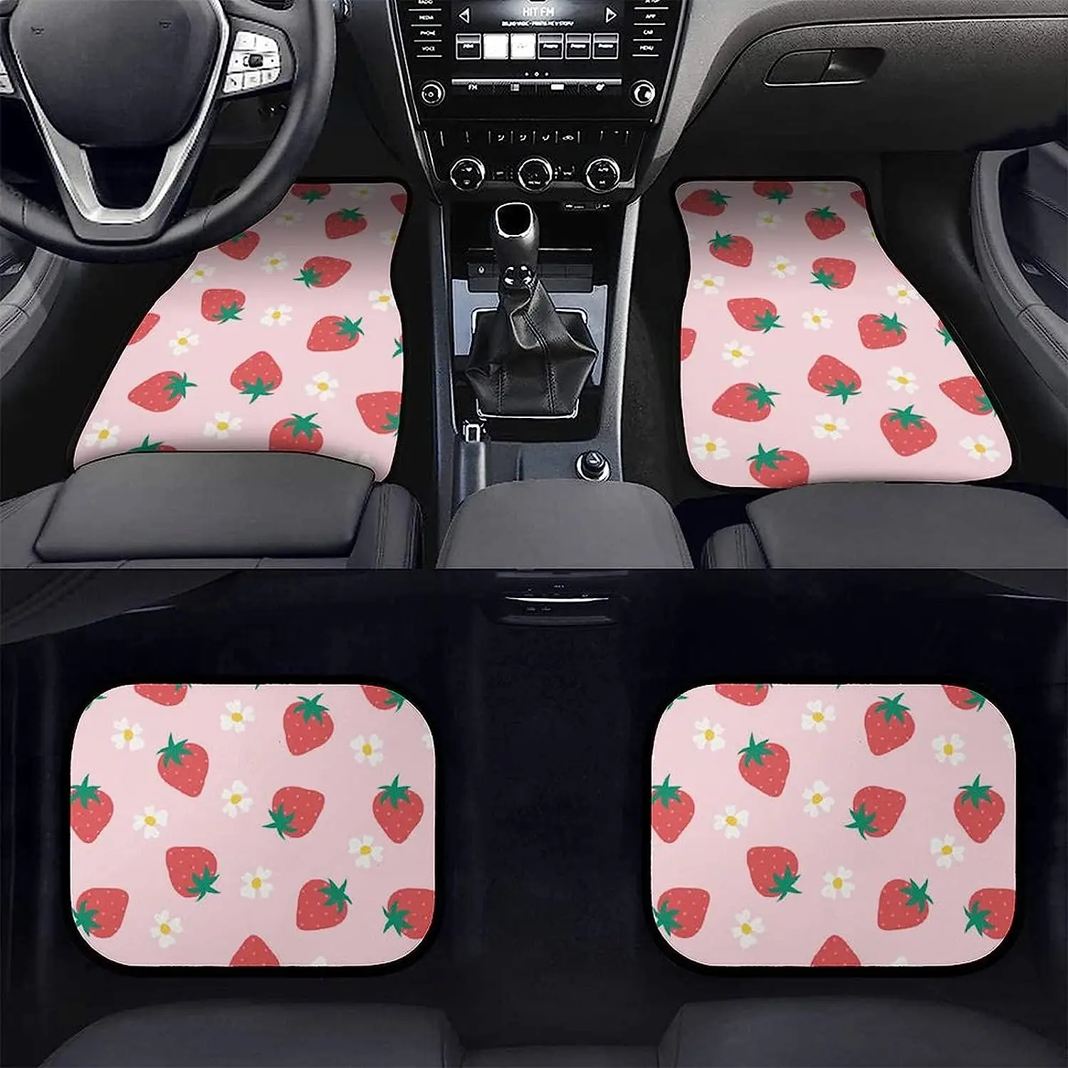 Автомобильные коврики из 4 предметов передняя и задняя резиновая подложка ковер