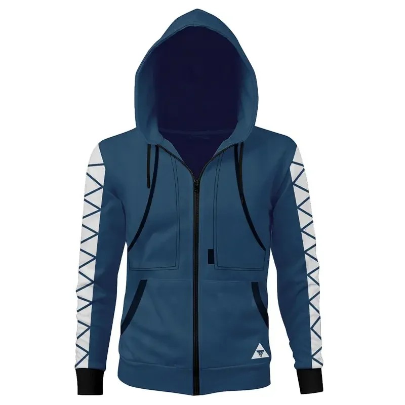 Hercules Idia Shroud Толстовка Куртка на молнии Пальто Пуловер Аниме Игра Twisted Wonderland