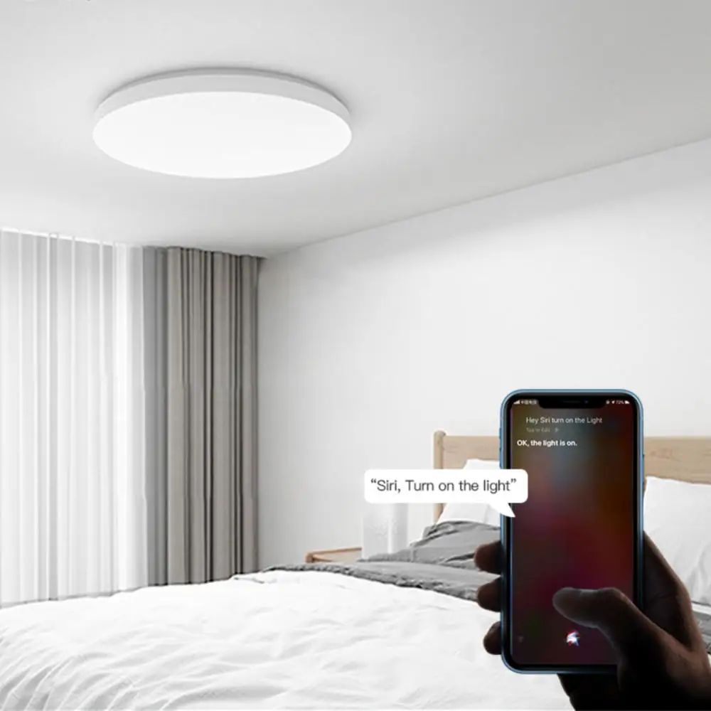 

Умный светодиодный потолочный светильник Tuya с Wi-Fi, лампа с регулируемой яркостью, RGB + CCT, потолочный светильник для умного дома, 24 Вт