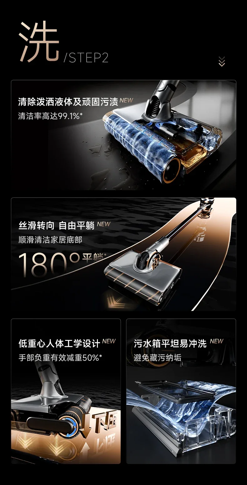 Беспроводной ручной пылесос Dreame V16Pro Aqua для мытья пола