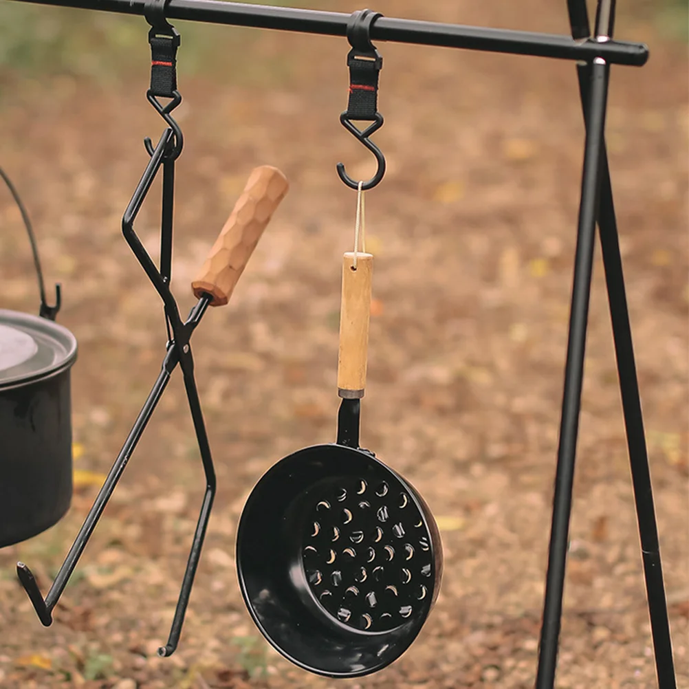 

Charcoal Iron Pot Barbecue Stove Portable Burning Grill Tool Outdoor Camping Burner Potable Basin Tools