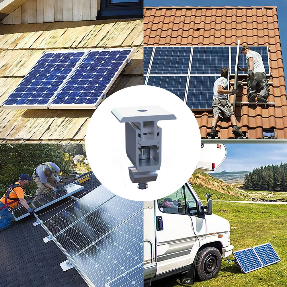 

Brand New Boat House Bracket Parts Solar Panel Bracket For Solar Panels Installation Solar Panel Mounting Bracket 1/4/10 Pcs