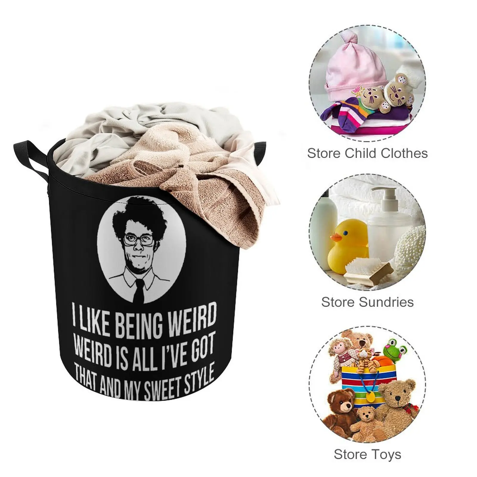 Морис мох мне нравится странная цитата коробка для хранения корзина белья