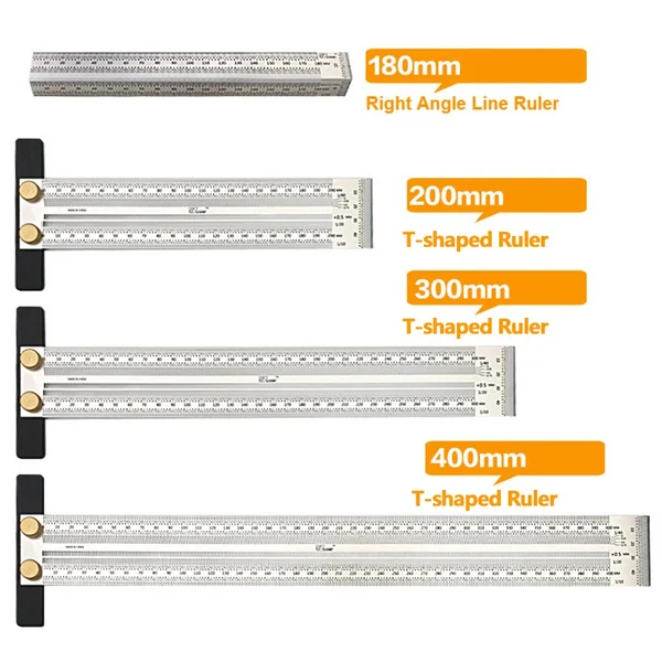 

Высокоточная линейка, линейка с прямым углом, линейка с Т-образным отверстием, линейка из нержавеющей стали для деревообработки, гравировки...