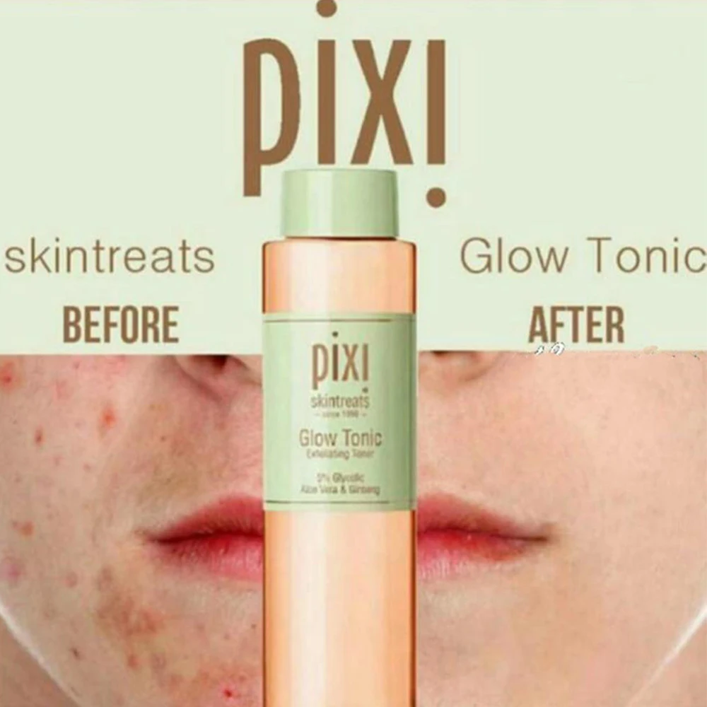 

PiXi 5% Glycolic Acid Whitening Moisturizing Toner Shrink Pores Face Essence Makeup Oil-Control Acne Treatment Glow Tonic 250ml